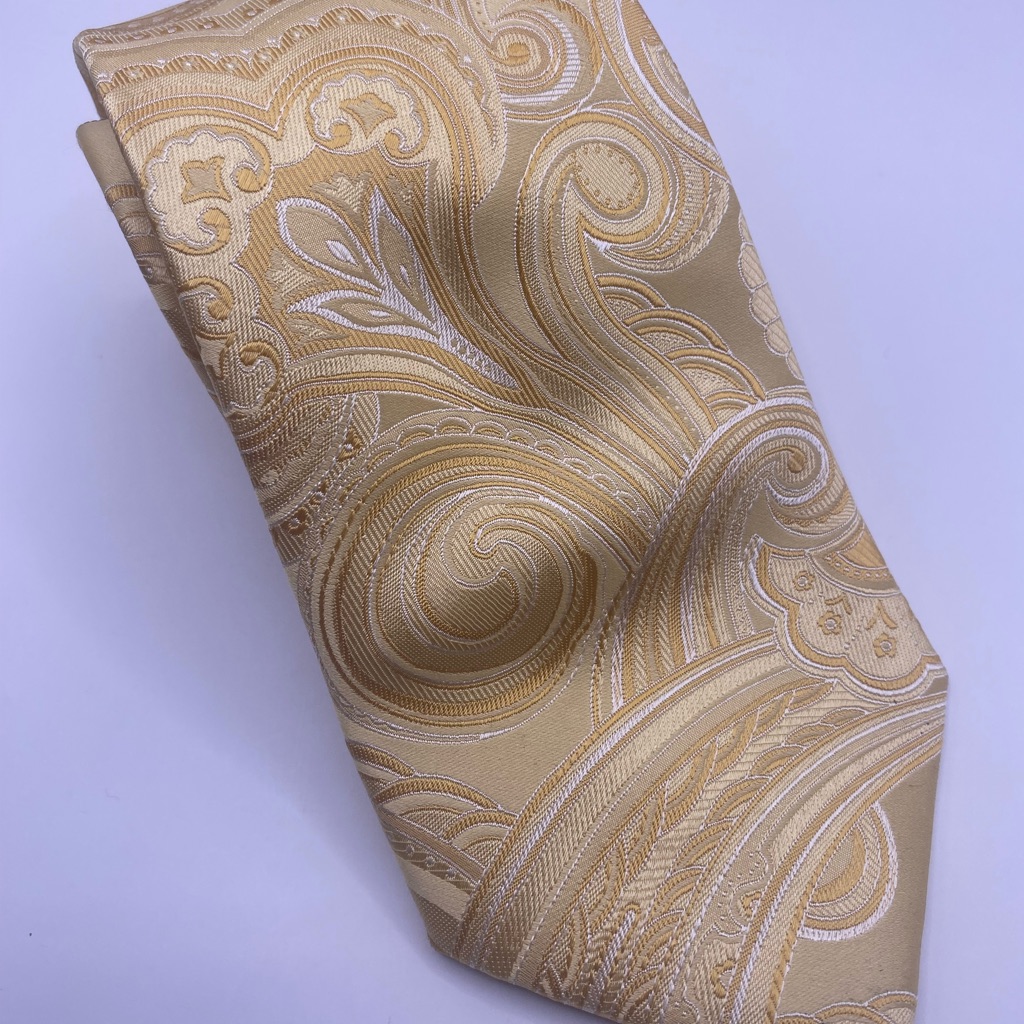 Donald J Trump Gold Paisley Tie